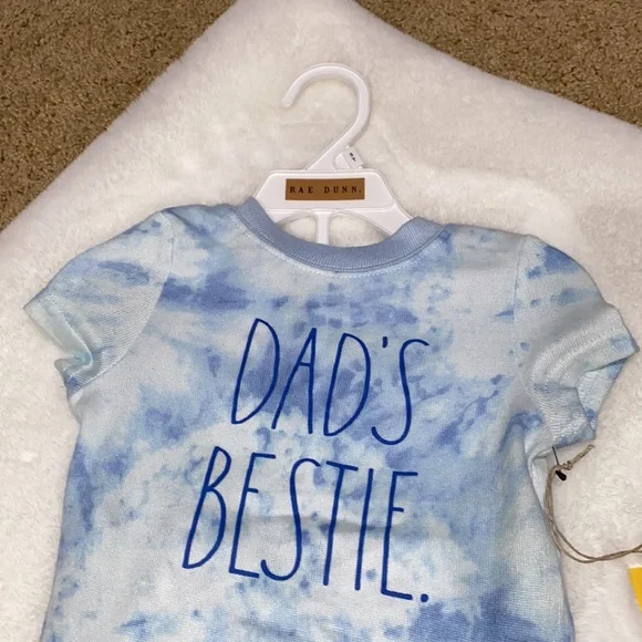 🎉Host Pick!🎉 NWT Rae Dunn Dad’s Bestie whale pajama set - Picture 2 of 5